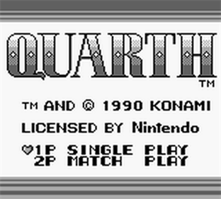 Quarth - Screenshot - Game Title Image