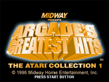 Arcade's Greatest Hits: The Atari Collection 1 - Screenshot - Game Title Image