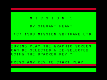 Mission 1: Project Volcano - Screenshot - Game Title Image