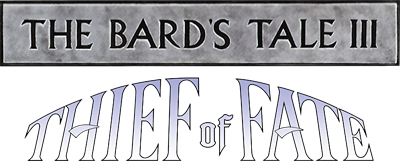 The Bard's Tale III: Thief of Fate - Clear Logo Image