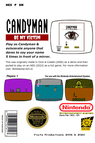 Candyman: Be My Victim - Box - Back Image
