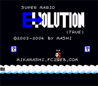 Super Mario Evolution (True) - Screenshot - Game Title Image