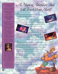 King's Quest VII: The Princeless Bride - Box - Back Image