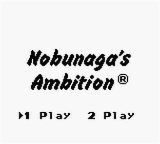 Nobunaga's Ambition - Screenshot - Game Title Image