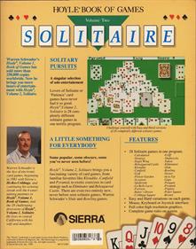 Hoyle Official Book of Games: Volume 2: Solitaire - Box - Back Image