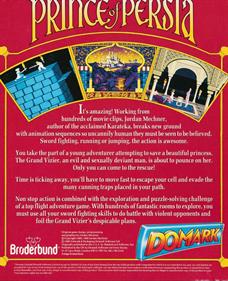 Prince of Persia - Box - Back Image