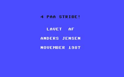 4 Paa Stribe! - Screenshot - Game Title Image