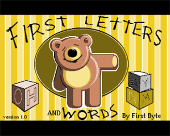 First Letters and Words - Screenshot - Game Title Image