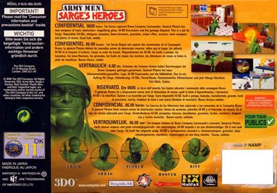 Army Men: Sarge's Heroes - Box - Back Image