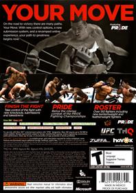 UFC Undisputed 3 - Box - Back Image