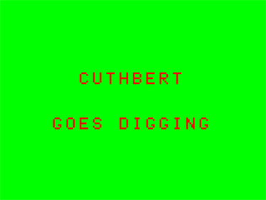 Cuthbert Goes Digging - Screenshot - Game Title Image