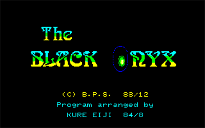 The Black Onyx - Screenshot - Game Title Image