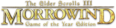 The Elder Scrolls III: Morrowind: Game of the Year Edition - Clear Logo Image