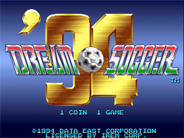 Dream Soccer '94 - Screenshot - Game Title Image