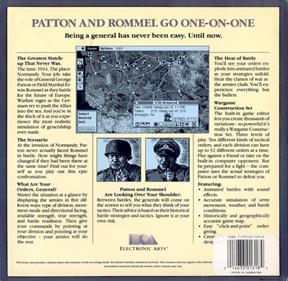 Patton vs. Rommel - Box - Back Image
