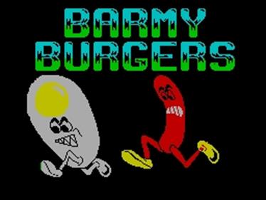 Barmy Burgers - Screenshot - Game Title Image