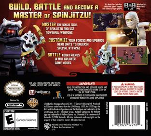 LEGO Battles: Ninjago - Box - Back Image