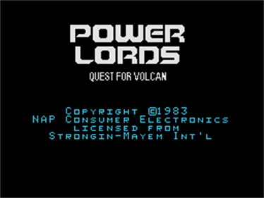 Power Lords: Quest for Volcan - Screenshot - Game Title Image