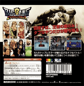 Big Bang Pro Wrestling - Box - Back Image