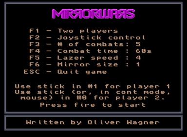 Mirror Wars - Screenshot - Game Select Image
