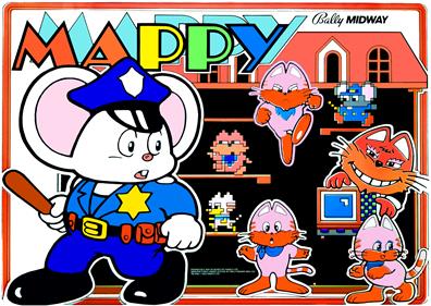 Mappy - Arcade - Marquee Image