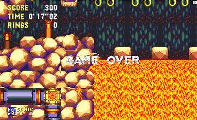 Sonic the Hedgehog 3: Angel Island Revisited - Screenshot - Game Over Image