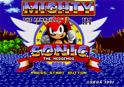 Mighty the Armadillo in Sonic The Hedgehog - Screenshot - Game Title Image