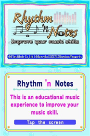 Rhythm 'n Notes: Improve Your Music Skills - Screenshot - Game Title Image
