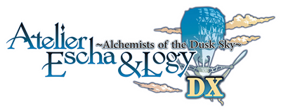 Atelier Escha & Logy: Alchemists of the Dusk Sky DX - Clear Logo Image