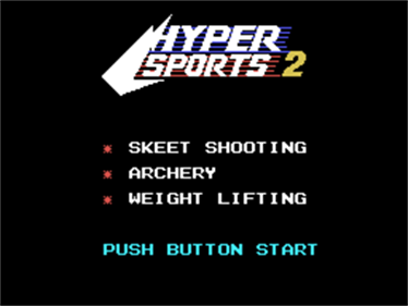 Hyper Sports 2 - Screenshot - Game Title Image