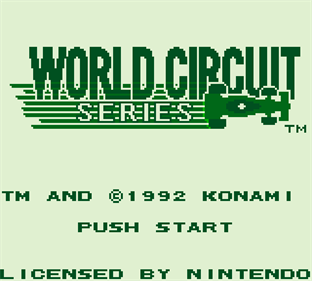World Circuit Series - Screenshot - Game Title Image