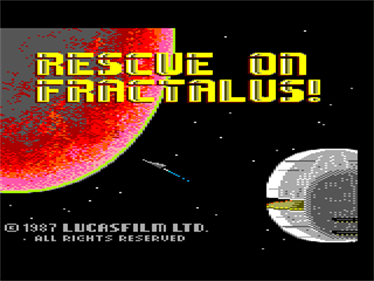 Rescue on Fractalus! - Screenshot - Game Title Image