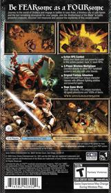 Untold Legends: Brotherhood of the Blade - Box - Back Image