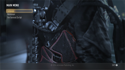 Call of Duty: Advanced Warfare - Screenshot - Game Select Image