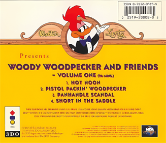 Woody Woodpecker and Friends Volume One - Box - Back Image