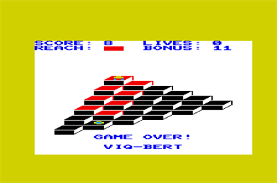 VIQ-Bert - Screenshot - Game Over Image