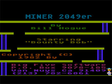Miner 2049er - Screenshot - Game Title Image