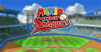 Mario Super Sluggers - Screenshot - Game Title Image