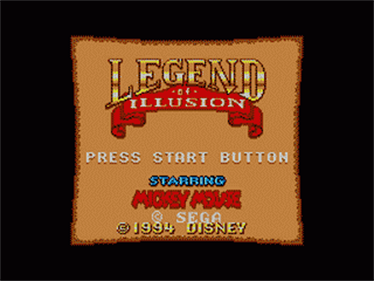 Legend of Illusion Starring Mickey Mouse - Screenshot - Game Title Image