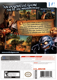 Overlord: Dark Legend - Box - Back Image