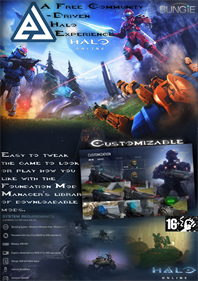 Halo Online - Fanart - Box - Back Image