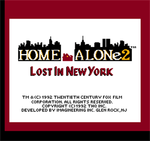 Home Alone 2: Lost in New York - Screenshot - Game Title Image