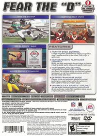 Madden NFL 2005 - Box - Back Image