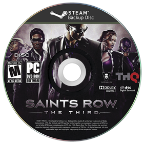 Saints Row: The Third - Fanart - Disc