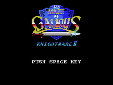 Knightmare II: The Maze of Galious - Screenshot - Game Title Image