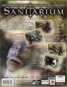 Sanitarium - Box - Back Image