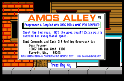 Amos Alley - Screenshot - Game Title Image