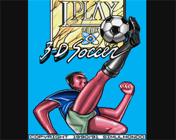 I Play: 3-D Soccer - Screenshot - Game Title Image
