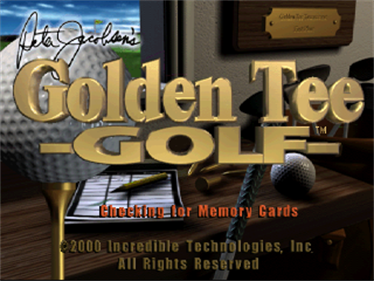Peter Jacobsen's Golden Tee Golf - Screenshot - Game Title Image
