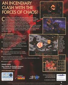 Warhammer 40,000: Chaos Gate - Box - Back Image